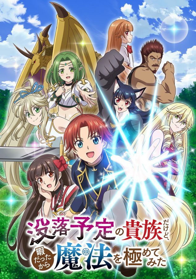 Постер аниме Переродившись аристократом-неудачником, я потратил всё своё свободное время, чтобы стать великим магом!